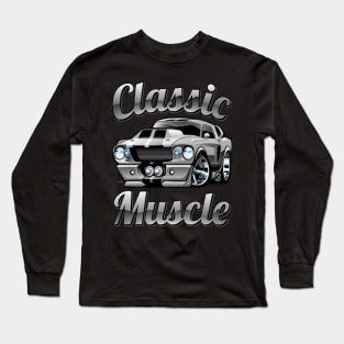 Classic Muscle Car Hot Rod Cartoon Long Sleeve T-Shirt